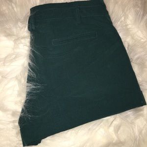 Teal dressy cotton shorts